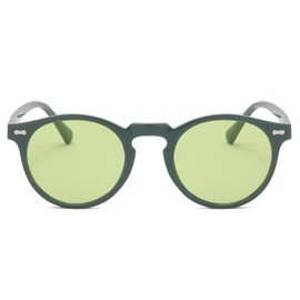 LJCZKA Retro Round Polarized Sunglasses Mens Womens, Vintage Polarised Sunglasses Classic Trendy Shades Unisex UV400 Protection