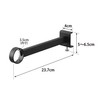 Yamazaki 1587 Kamoi Indoor Clothesline Pole Holder, Depth Wide, Black,