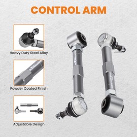 maXpeedingrods Adjustable Rear Toe Control Arm for Lexus IS300 GS300 GS400 GS430 1998-2005, Gray