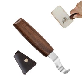 Hook Knife Professional Wood Carving Knife Spoon Carving Tools with Leather Sheath for Beginner and Profi
