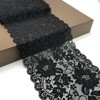Vupouma 6 Inch Wide Stretch Lace Ribbon Elastic Trim Lace