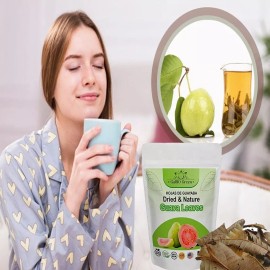 Yobalty Dried whole Guava leaves Hojas de guayaba Natural Guava leaves Tea - 4 oz