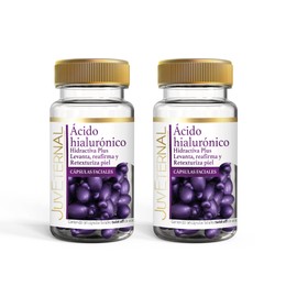 Juveternal |Cápsulas Faciales Ácido Hialurónico | 2x1 | 90 cáps c/u |Hidrata|Reafirma y Retexturiza la piel|