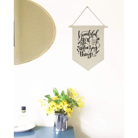 Twinkle Twinkle Little Star, Do You Know How Loved You Are -Canvas Hanging Flag Banner Wall Sign Decor Gift for Baby Kids Girl Boy Nursery Teen Room Front Door