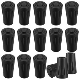 Pack of 16 Nordic Walking Poles, Rubber Buffers, Nordic Walking Pads, Rubber Buffer for Hiking Poles, Trekking Poles, Walking Poles, Asphalt Gravel Mountains, Hiking, Rubber Stopper Attachments