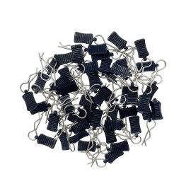 RC Lelut 50pcs RC Body Clips with Pull Tabs Car R Clips for All 1/8 1/10 1/12 1/14 Scale