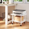 Giantex Under Desk Printer Stand, 2-Tier Mobile Printer Table with
