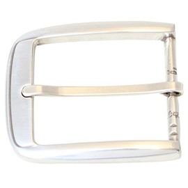 BELTINGER Rounds Belt Buckle 4.0 cm | Buckle Interchangeable Buckle Belt Buckle 40 mm Solid | Pin Buckle | Interchangeable Belt up to 4 cm, silver