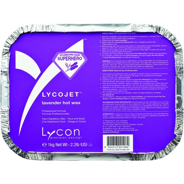Lycon LycoJet Lavender Wax Stripless Hard Wax 35.3 oz