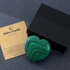 AWARDSEN 60 mm Malachite Large Heart Crystals Gemstones Gifts for