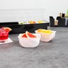 Restaurantware Bar Lux 1.2 Pint White Plastic Condiment Caddy Insert
