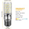 E26 LED Corn Bulbs 12W,6000K Daylight White,1200LM,100W Incandescent Bulbs Equivalent,Pack