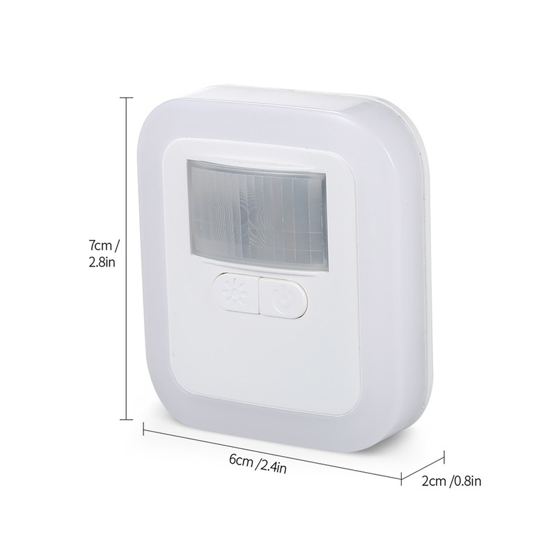 LED Plug-in Motion Sensor Light Wall Night Lamp with Brightness