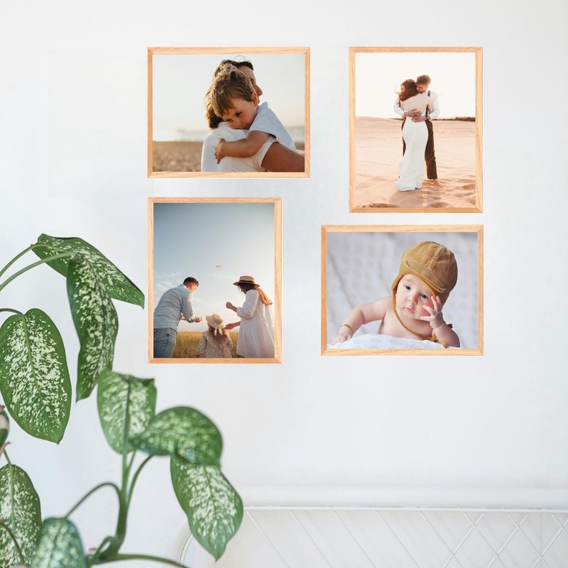 Weikani A4 OAK Wood Picture Frame,2 Pack-21X30cm Wood Photo Frame,Certificate