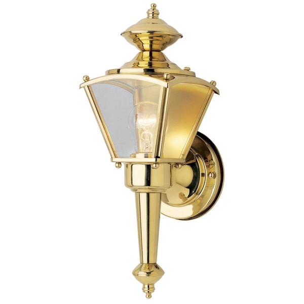 Westinghouse Lighting 6696400 One-Light Wall Lantern,Polished Brass