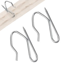 50pcs Heavy Duty Zinc Metal Drapery Pin Hooks,Curtain Pin Hooks,Metal Curtain Hooks,Pinch Pleat Curtain Hooks,curtain hooks metal,Heavy Duty Curtain Hooks for Window/Door/Shower/Pencil Pleat Curtains