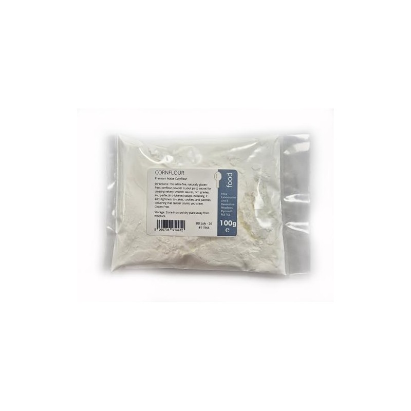 Premium Maize Cornflour 100g, Ultra-Fine, Gluten-Free Thickening Powder