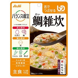 Wakodo Balanced Menu Sea Bream Porridge 3.5 oz (100 g) x 6 Packs (Crush with Tongue)