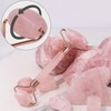 Jade Roller and Gua Sha Set, Rose Quartz Roller with