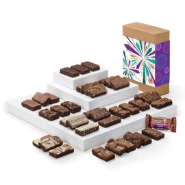 Fairytale Brownies Celebration Sprite 36 Individually Wrapped Gourmet Chocolate Food Gift Basket for New Home Anniversary New Baby and More - 3 Inch x 1.5 Inch Snack-Size Brownies - 36 Pieces - Item CG236