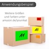 25 Labels in Neon Green, DIN A4 Large, Neon Paper