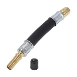 Hihaha Tire Inflator Extension Tube Air Pump Extend Hose Adapter Tire Valve for Car Motorcycle Bicycle Durable Rubber 3.94inch M8x0.8 7mm ID Black
