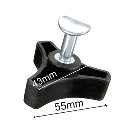 3 Pcs Lawnmower Wing Nut Screw Bolt Triple Angle Handle Knob Nut Screw Bolt Replacement Parts for Lawnmowers Power Equipment Part