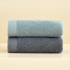 Cawtiuly Bathroom Hand Towels Set of 2, Super Soft 100%