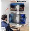 Dual Monitor Stand - Vertical Stack Screen Free-Standing Monitor Riser
