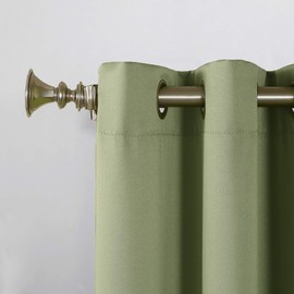 Sun Zero - 53408 Becca Energy Efficient Grommet Curtain Panel, 40" x 84", Sage Green