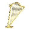 HEMOTON Mini Harp Toy Models Doll House Stringed Instrument Harp