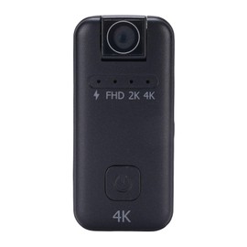 4K Mini Action Camera, Thumb POV Portable Body Cam Wearable Video Recorder Camcorder, Helmet Mount, Magnetic, Sport DV for Bike Cycling, Pet, Vlogging