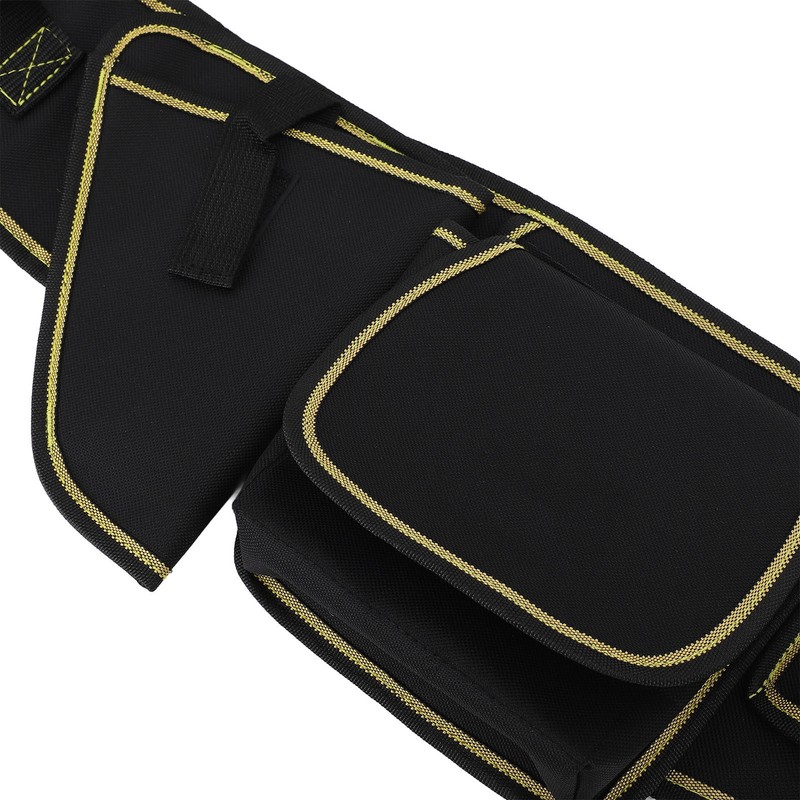 Side Tool Belt Pouch Canvas Multifunctional Waterproof 30kg Load Capacity