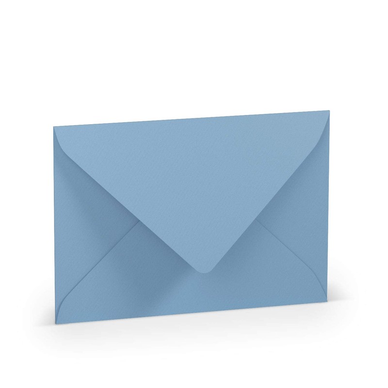 PAPERADO 50 envelopes dark blue ribbed light blue 100 g/m²