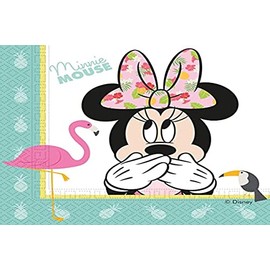 Procos Minnie Maus-Partyservietten Tropen-Motiv 20 Stück bunt 33x33cm Einheit