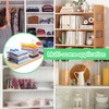PECCPLNOM 6 Pack Detachable Acrylic Shelf dividers for Closet Organization,