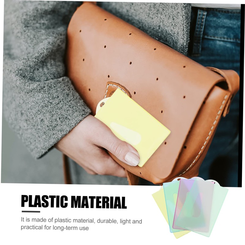 NUOBESTY 40pcs Anti-Magnetic Card Holders Id Badge Protectors Protective Sleeves