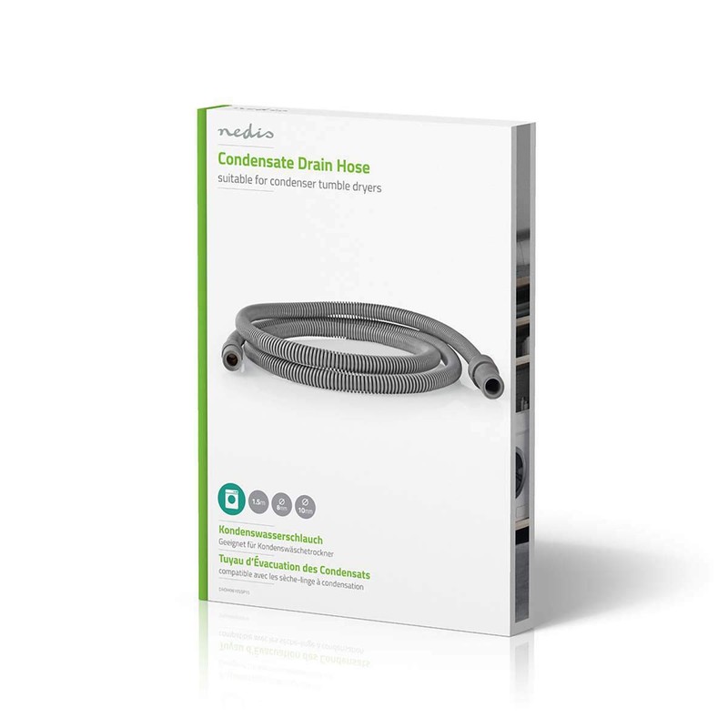 Nedis Outlet Hose for Tumble Dryer, 1.5m Length, 8mm to
