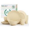 Homienly Premium Wheat Straw Dinnerware Sets, Lightweight & Unbreakable Plates