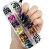 Glitter Sequins Set, Assorted Round Thin Shiny Foil Flakes Art