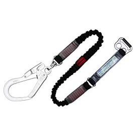 Fujii Denko TBL-AB-NV593SV-BK-N TBL-AB-NV593SV-BK-N New Standard Nobilon Lanyard for Torso Belt Type (1700 mm) Black Crash Prevention Equipment Safety Belt