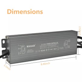 GREESS LED Power Supply 110V to DC 12V Voltage Converter Transformer Adapter Waterproof - 200W