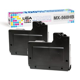 Compatible Waste Toner Container for Sharp MX-M364, MX-M365, MX-M464, MX-M465, MX-M564, MX-M565, MX-560HB, MX560HB (2 Pack)