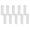 Pack of 10 Aluminium Connection Plate Flat Straight Repair Connection