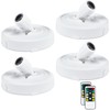 HOFUY 4 Pack Wireless LED Spotlight Battery Operated Picture Puck