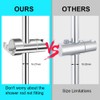 OSDUE Hand Shower Holder for 16-27MM Slide Bar, Adjustable Replacement