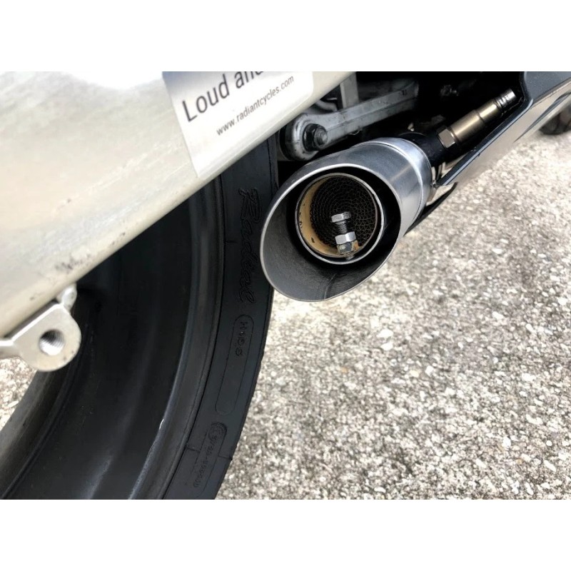 Radiant Cycle Shorty GP Exhaust Muffler 14-18 Honda CTX700 BAFFLE