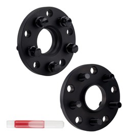 AUTOSITY 2PCS 5x100/5x112 Hub Centric Wheel Spacers 15mm for Jetta, Tiguan, Q3, Beetle, Passat, Taos, GTI, CC, Golf, Rabbit, A3, Golf Alltrack, 57.1mm Hub Bore & M14X1.5 Studs, 5 Lug Spacer