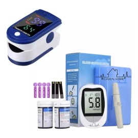 Glucometro Digital Ivd Con 50 Tiras Y 50 Lancetas + Oximetro