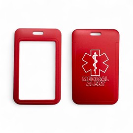 Medical Alert Card Holder for Use with Existing Lanyards (1)